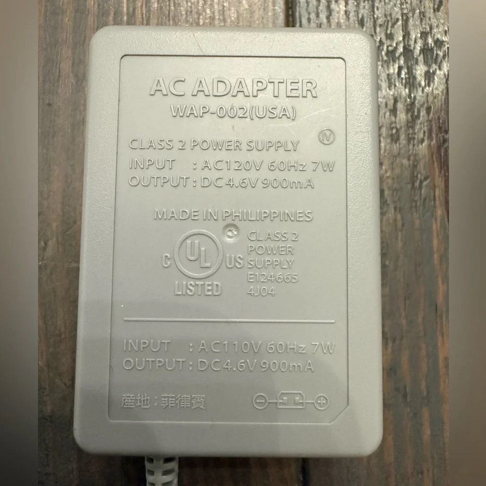 Official Nintendo Wall Charger AC Adapter WAP-002 Nintendo 3DS, 3DS, XL, 2DS